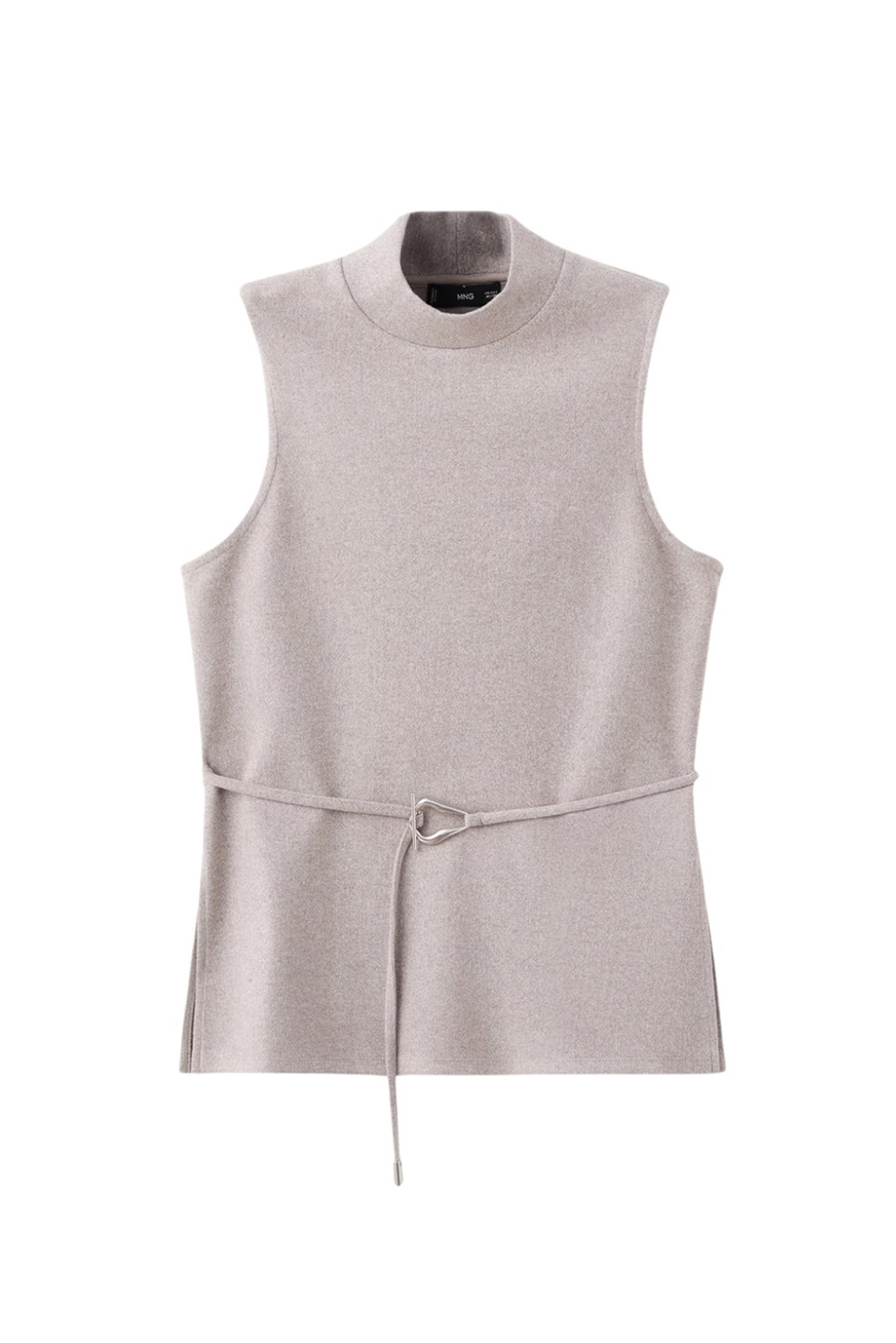 Топ ANCONA с поясом|Основной цвет:Серый Женский Mango Топ ANCONA с поясом (цвет ), артикул 17937803 | Фото 1