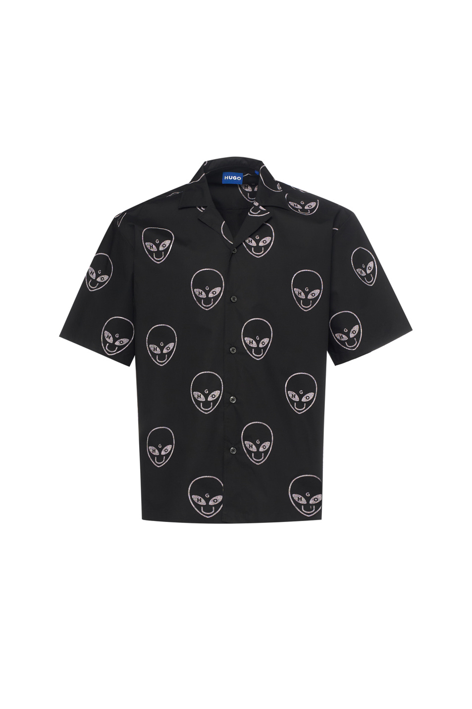 Мужской HUGO Рубашка Eligino из хлопка с принтом (цвет ), артикул 50560698 | Фото 1