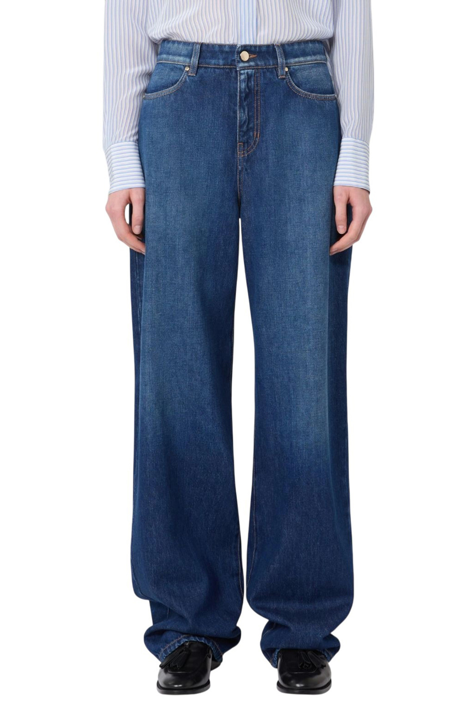 Женский Max Mara Джинсы PALUDE из хлопка (цвет ), артикул 2616181011 | Фото 3