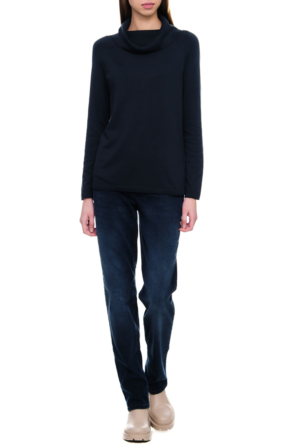 Женский Gerry Weber Однотонный джемпер (цвет ), артикул 770512-44707 | Фото 3