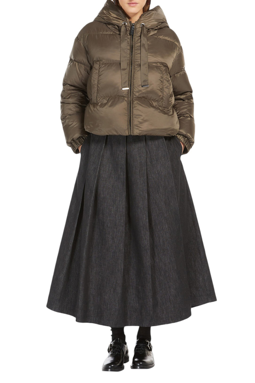 Max Mara ❤ женская куртка seie стеганая с капюшоном коричневый