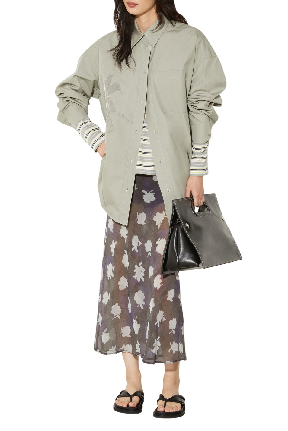 Женский MAX&Co. Рубашка MCOCANNETI из хлопка (цвет ), артикул 2616111013 | Фото 2