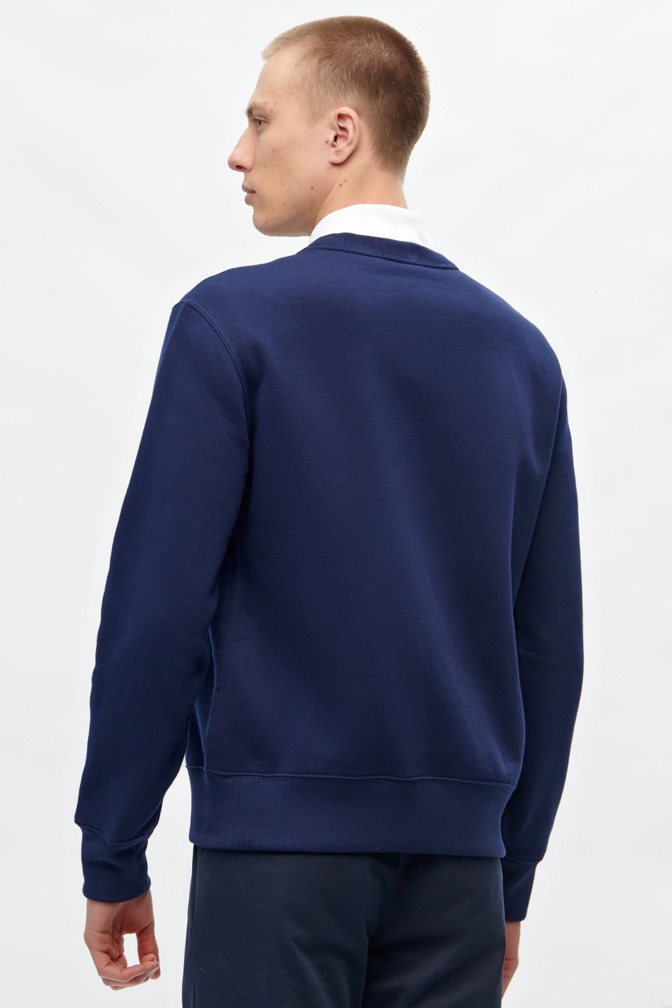 Свитшот из смесового хлопка с принтом Polo Bear|Основной цвет:Синий Мужской Polo Ralph Lauren Свитшот из смесового хлопка с принтом Polo Bear (цвет ), артикул 710829165001 | Фото 3