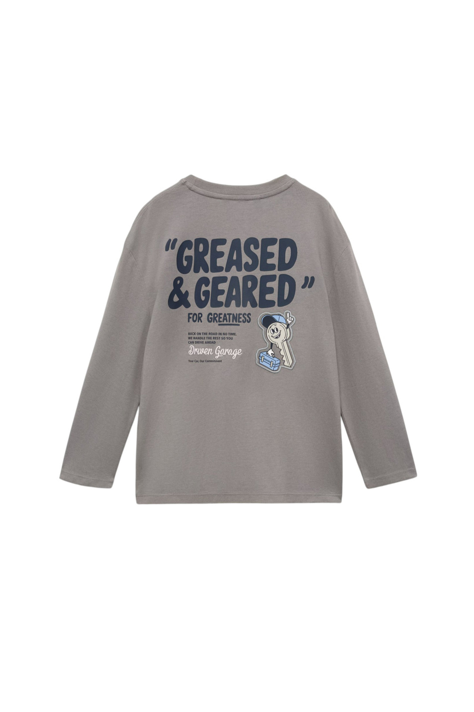 Мальчикам Mango Kids Лонгслив GREASED с принтом (цвет ), артикул 17014434 | Фото 2