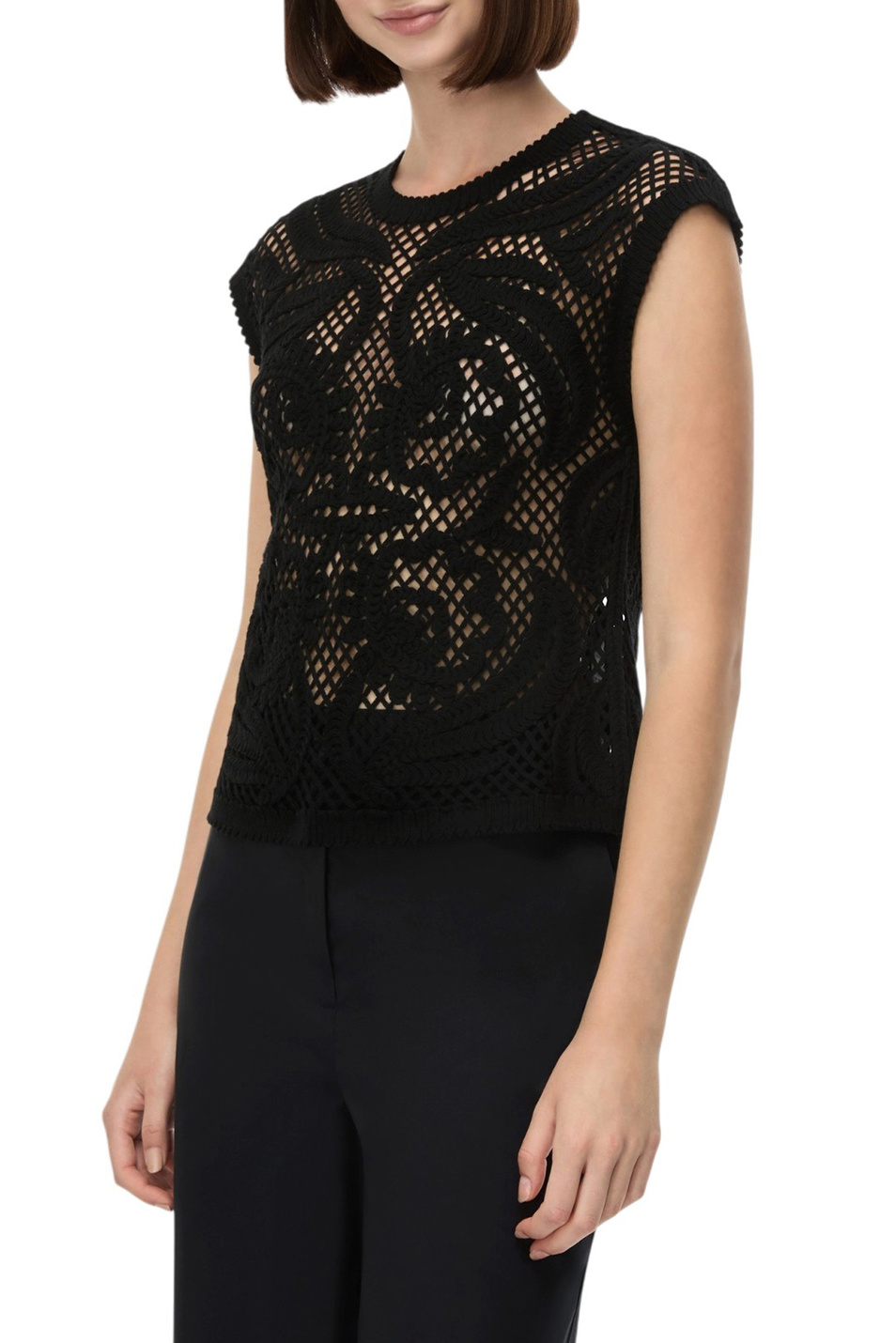 Женский iBLUES Топ IBLCORTO из хлопка (цвет ), артикул 2617941022 | Фото 3