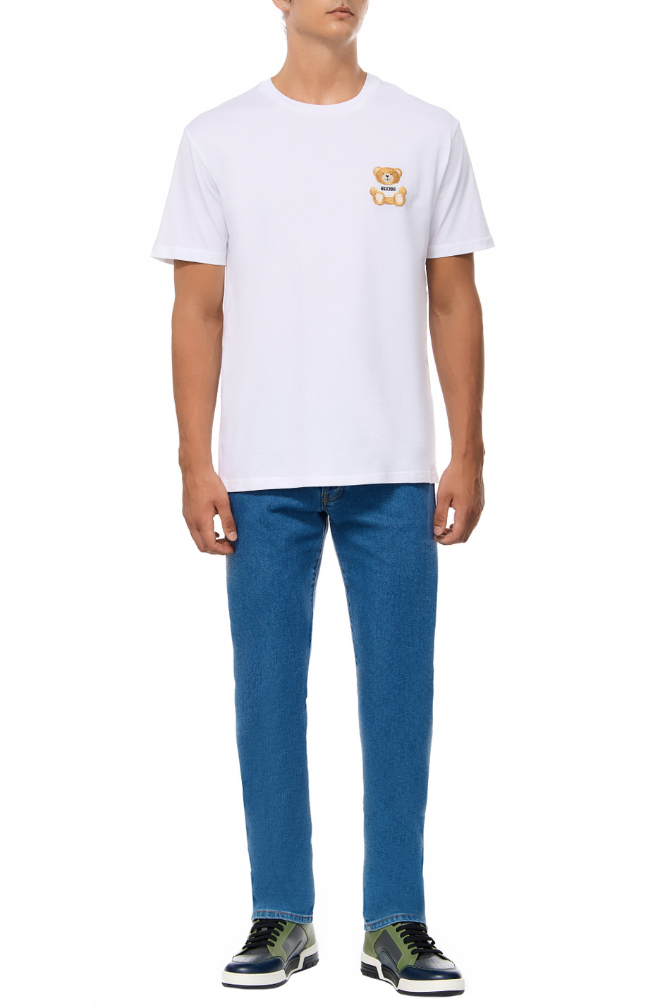 Мужской Moschino Футболка из натурального хлопка (цвет ), артикул V0723-7041 | Фото 2
