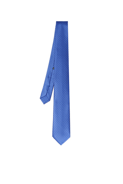Галстук из чистого шелка|Основной цвет:Синий|Артикул:CH-21044 | Фото 1