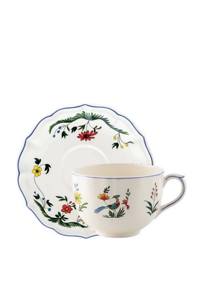Не имеет пола Gien Чашка с блюдцем Oiseaux de Paradis, 500 мл (цвет ), артикул 01111PTJ26 | Фото 1