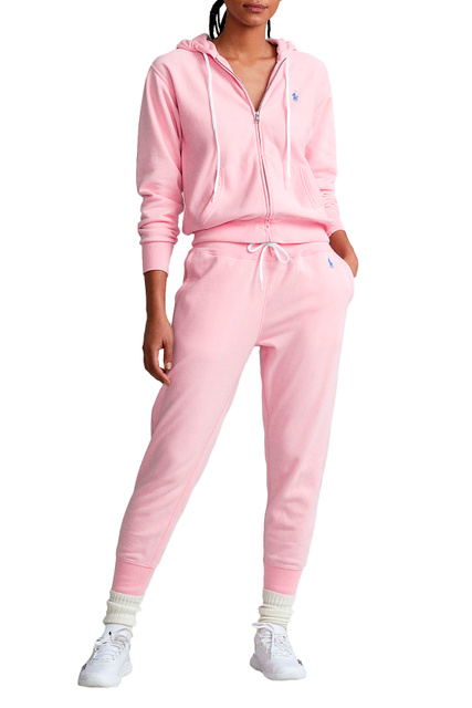 Флисовые спортивные брюки|Основной цвет:Розовый|Артикул:211780215019 | Фото 2