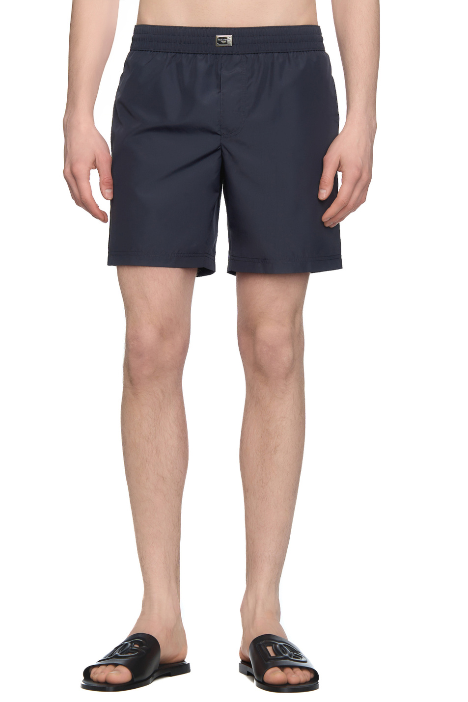 Мужской Dolce & Gabbana Шорты для плавания однотонные (цвет ), артикул M4F36T-ONR46 | Фото 4