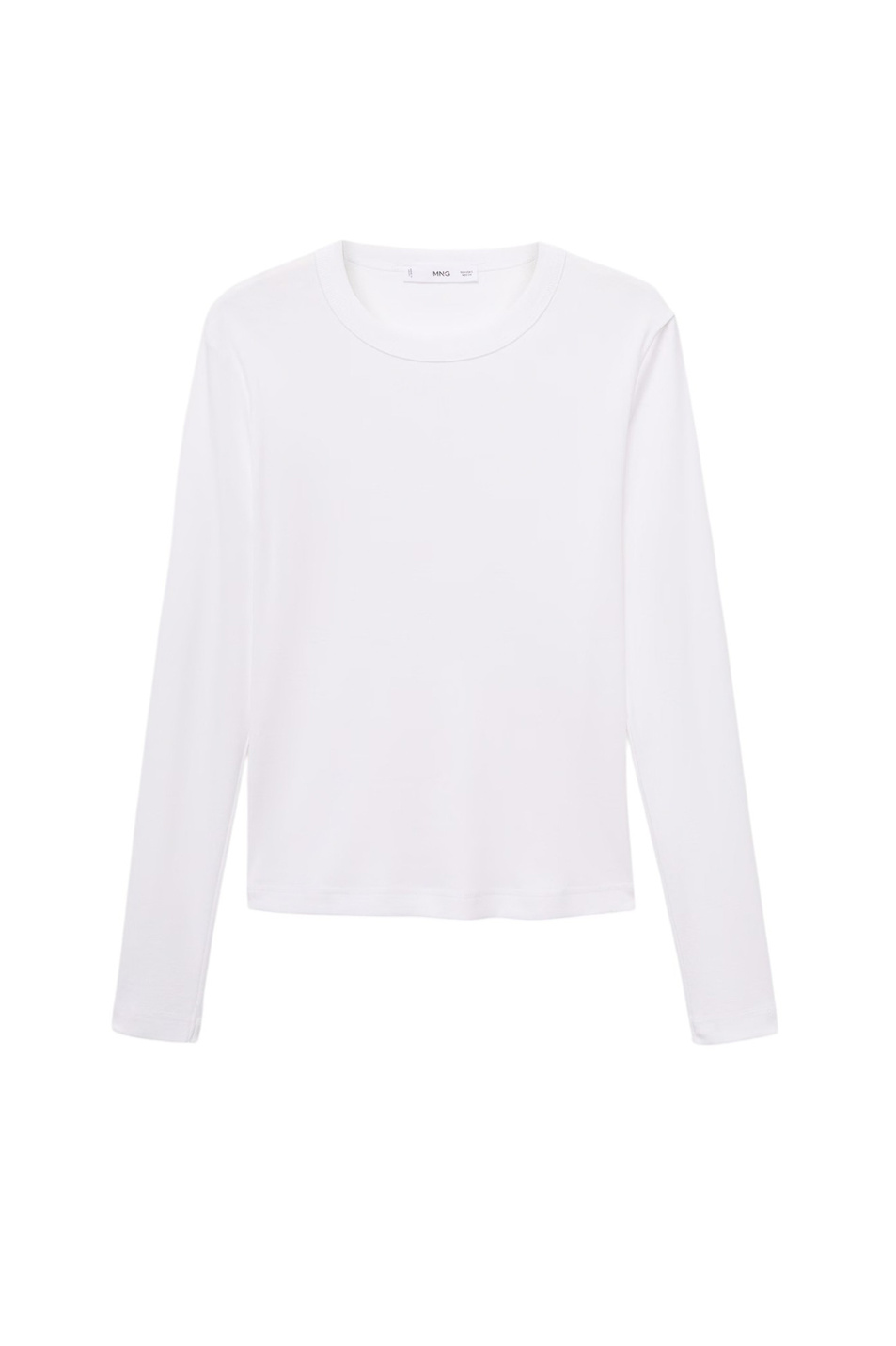 Лонгслив ENI из хлопка|Основной цвет:Белый Женский Mango Лонгслив ENI из хлопка (цвет ), артикул 17055814 | Фото 1