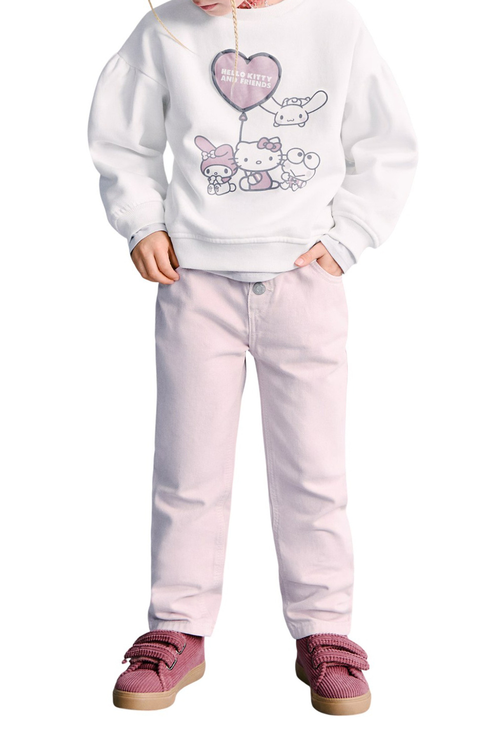 Девочкам Mango Kids Свитшот HKHEART с принтом (цвет ), артикул 27031187 | Фото 3