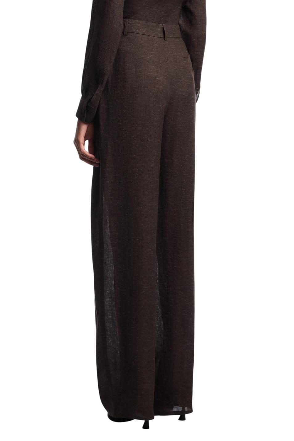 Женский Emporio Armani Брюки из льна (цвет ), артикул EW003763-TE10381 | Фото 5