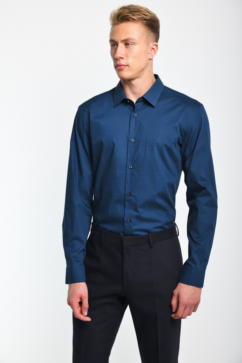 BOSS Рубашка из хлопка с монограммой Isko (цвет ), артикул 50393289 | Фото 1