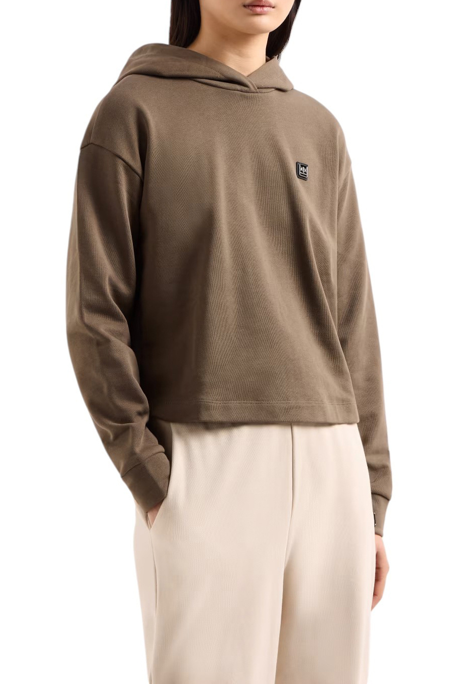 Женский Armani Exchange Худи из смесового хлопка (цвет ), артикул XW000087-AF10172 | Фото 3