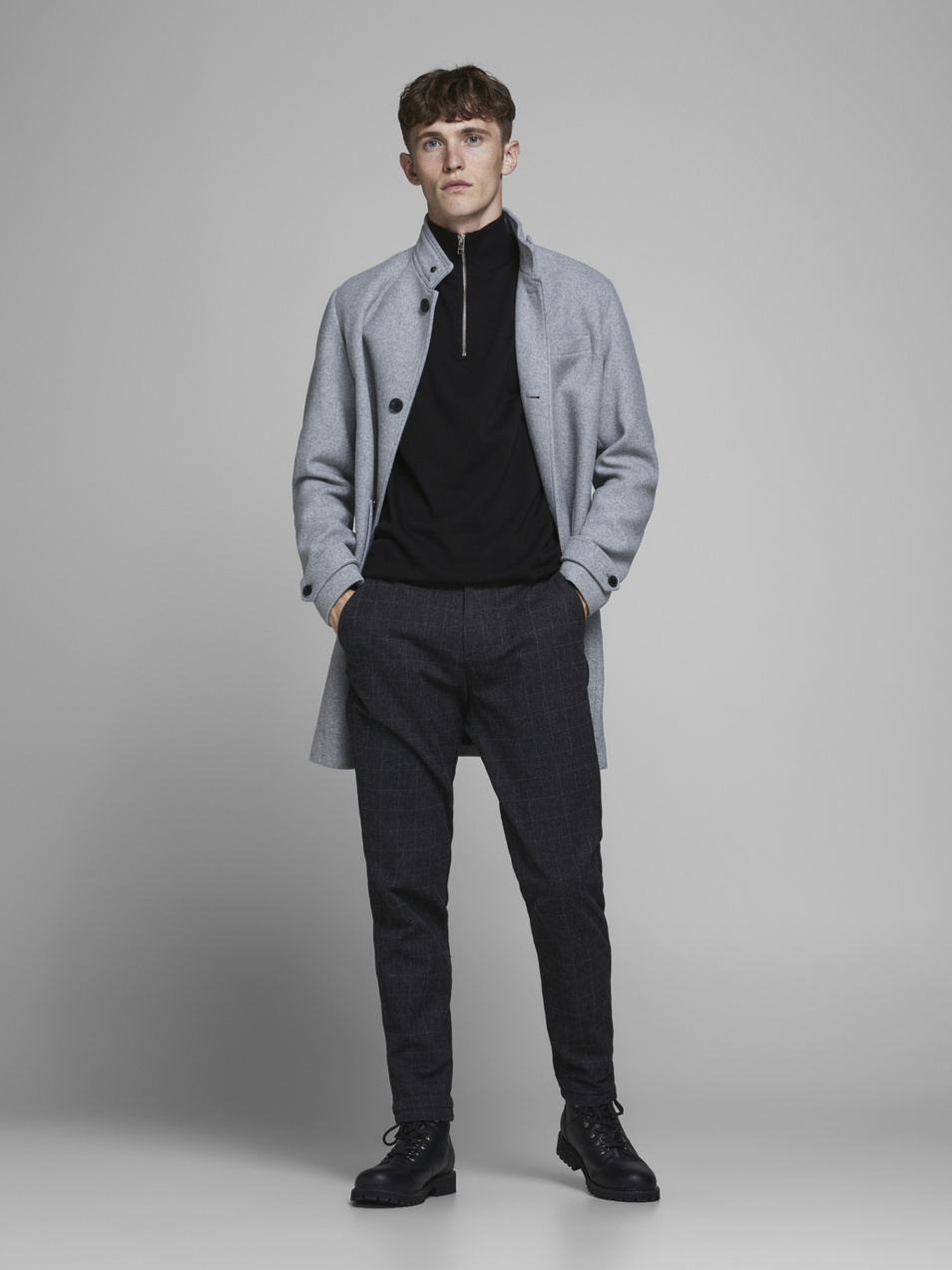 Мужской Jack & Jones Свитер с высоким воротником на молнии (цвет ), артикул 12180066 | Фото 2