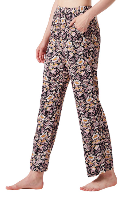 Пижамные брюки SIARA с принтом|Основной цвет:Черный|Артикул:6537161 | Фото 1