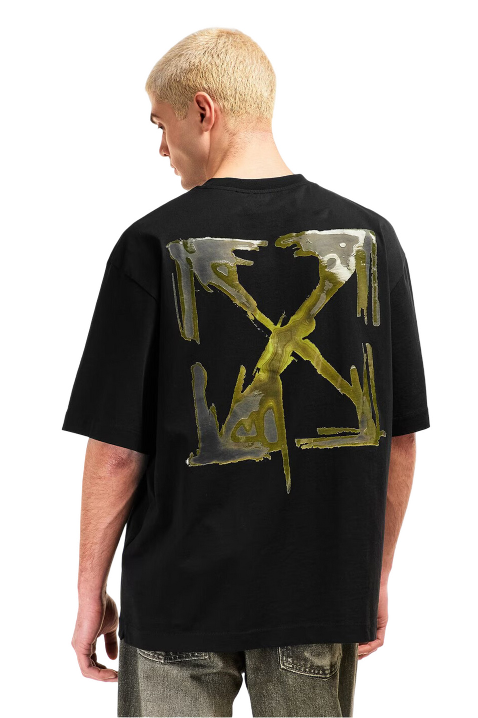 Мужской Off-White Футболка SLIME ARROW с принтом (цвет ), артикул OMAA120S26JER0020001 | Фото 5