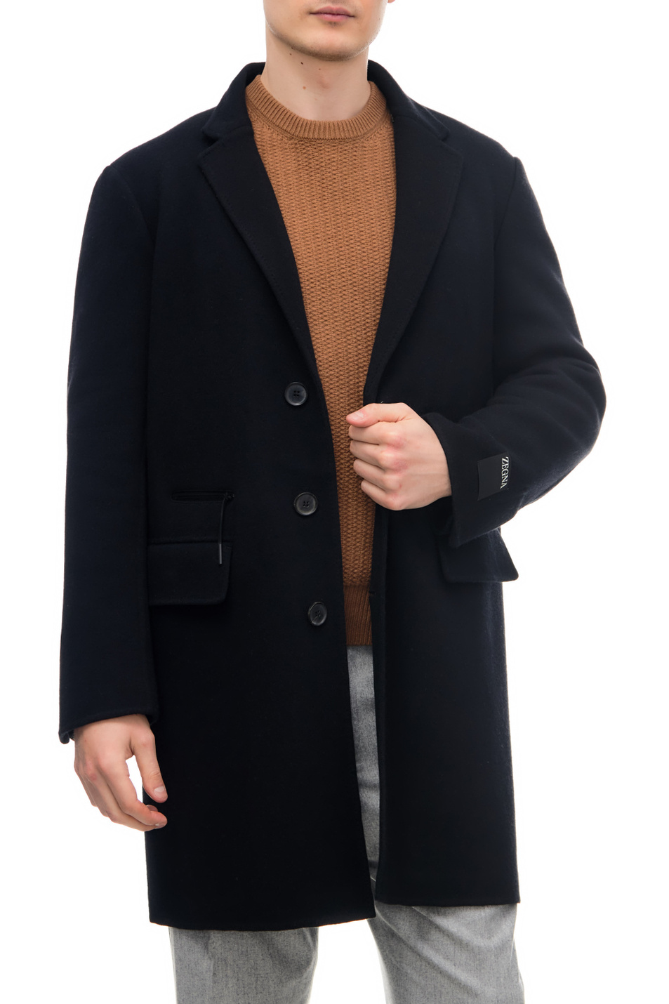 Мужской Zegna Пальто из кашемира и шерсти (цвет ), артикул 477041-4EBCS0-N-R | Фото 3