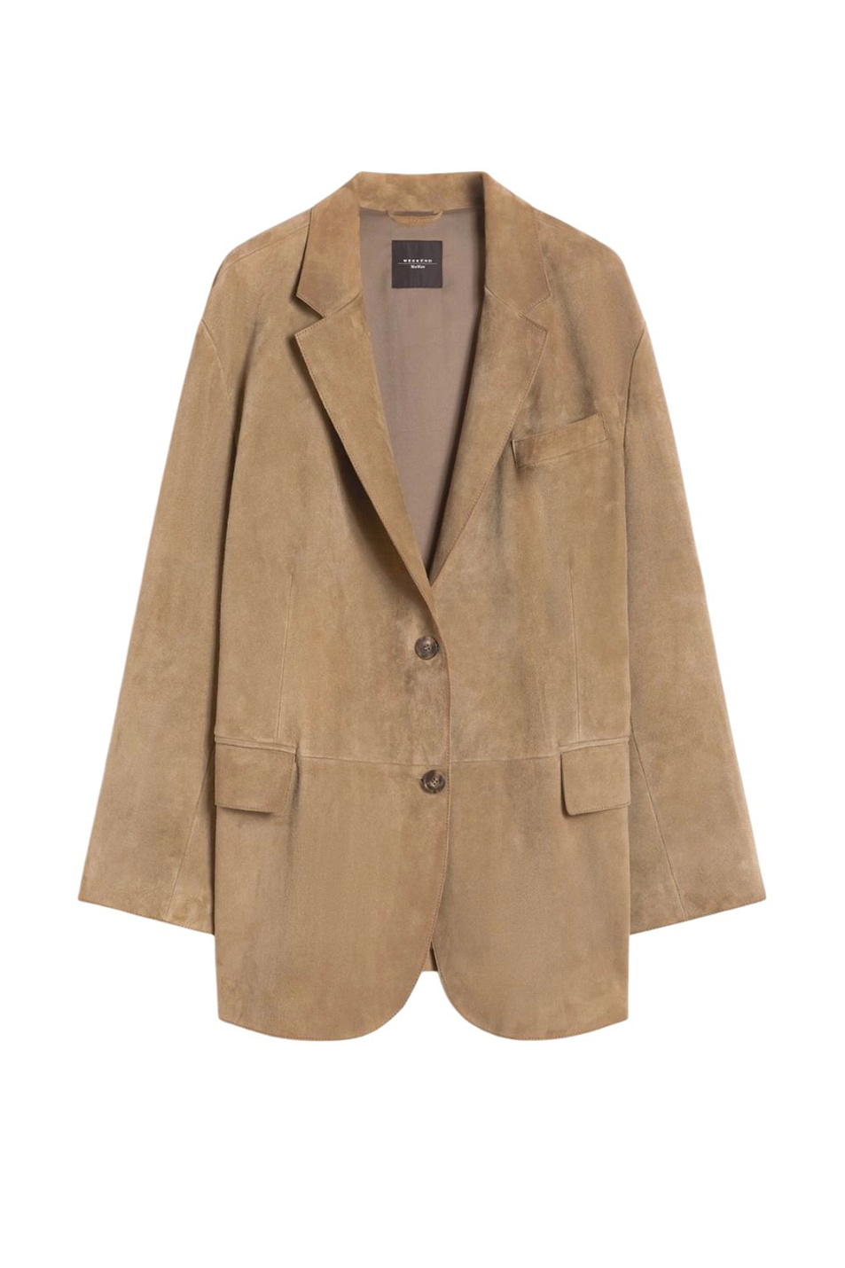 Пиджак CEDRO из натуральной замши|Основной цвет:Бежевый Женский Weekend Max Mara Пиджак CEDRO из натуральной замши (цвет ), артикул 2615441051 | Фото 1