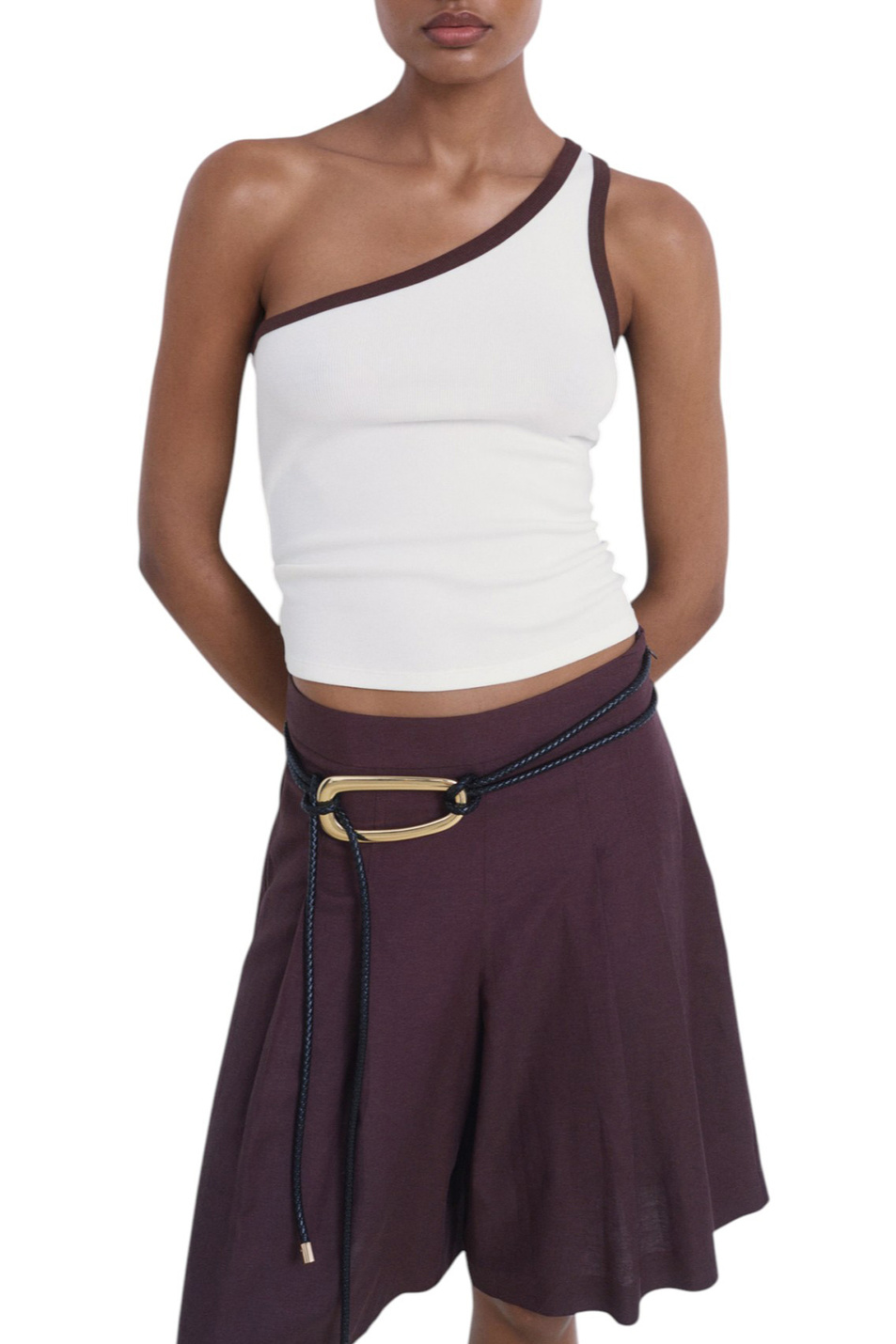 Женский Mango Топ MALTA с контрастной отделкой (цвет ), артикул 17002913 | Фото 3