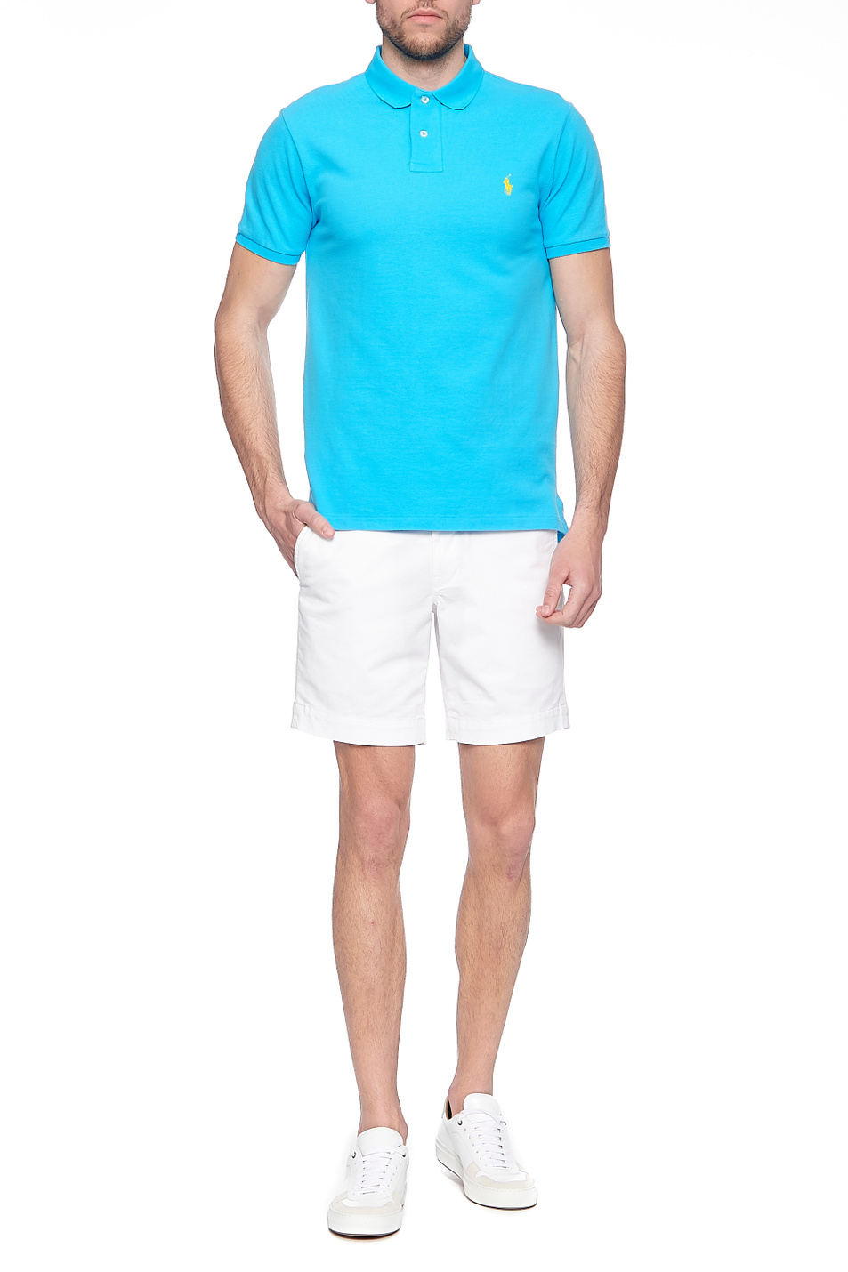Polo Ralph Lauren Футболка-поло с фирменной вышивкой на груди (цвет ), артикул 710536856279 | Фото 2