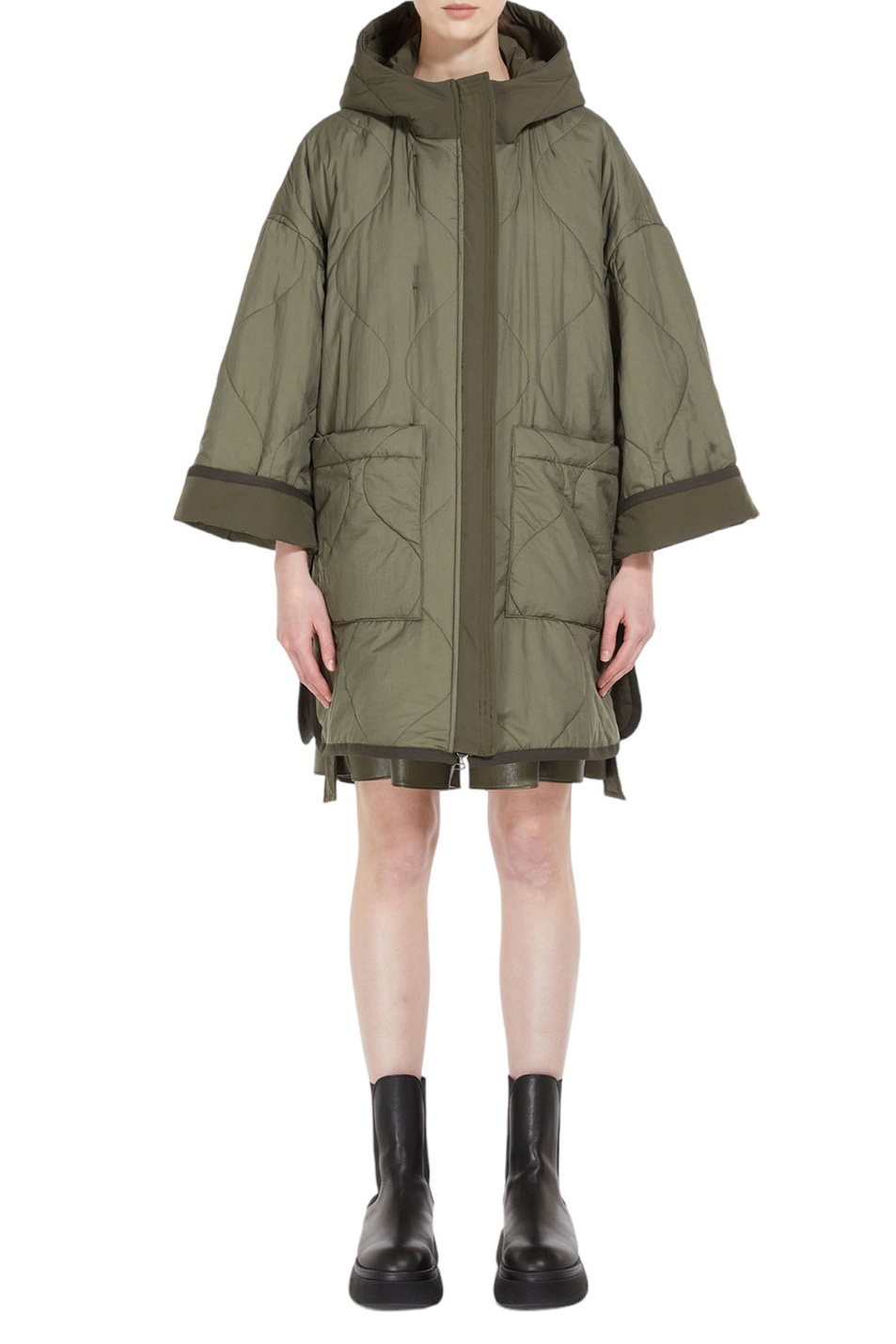 Женский Weekend Max Mara Парка двусторонняя LORETTA с капюшоном (цвет ), артикул 2354960239 | Фото 4