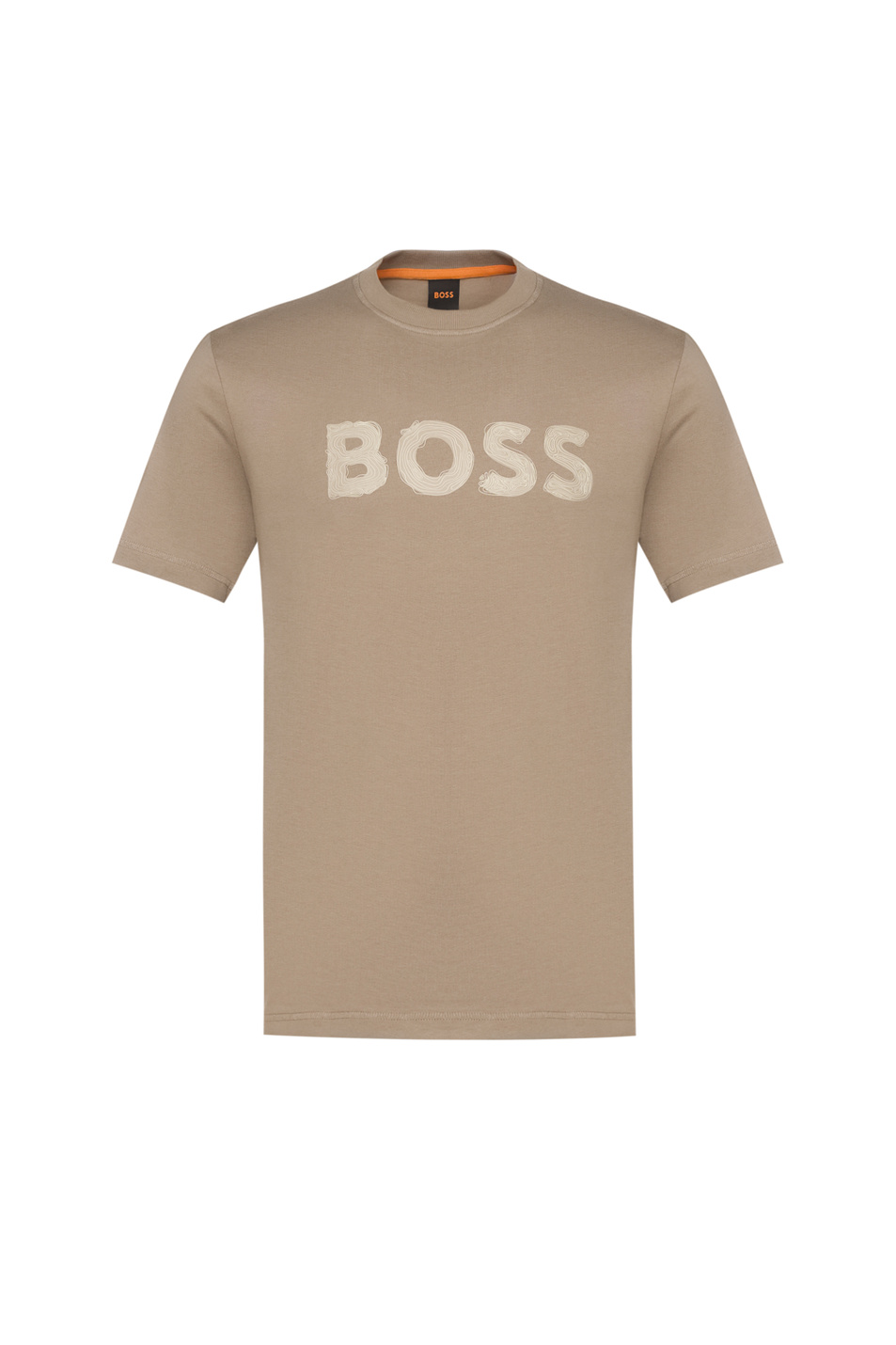 Футболка Frozen из хлопка|Основной цвет:Бежевый Мужской BOSS Футболка Frozen из хлопка (цвет ), артикул 50554616 | Фото 1