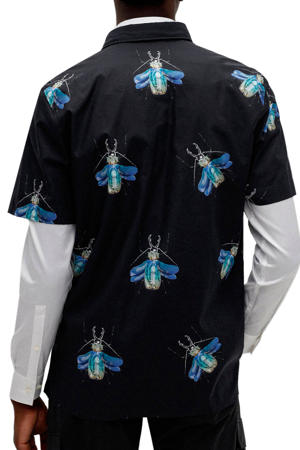 Мужской HUGO Рубашка свободного кроя с принтом (цвет ), артикул 50472476 | Фото 4