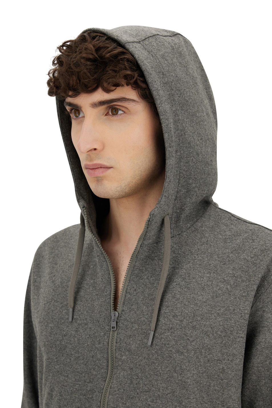 Толстовка однотонная|Основной цвет:Серый Мужской Herno Толстовка однотонная (цвет ), артикул JC000071U-56034 | Фото 6