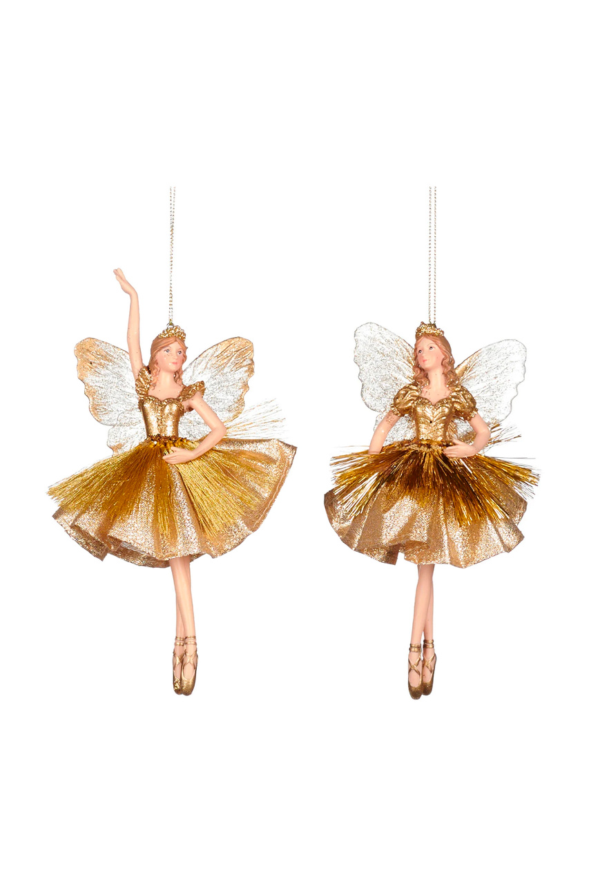 Елочная игрушка "Лесная фея-балерина", 18 см, в ассортименте|Основной цвет:Золотой|Артикул:MO 92532 | Фото 1