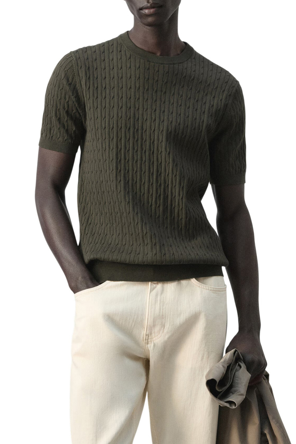 Мужской Mango Man Джемпер MUGA с короткими рукавами (цвет ), артикул 27075939 | Фото 3