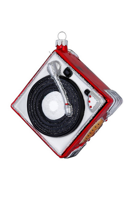 Елочная игрушка "Музыкальный проигрыватель" 12,5 cм|Основной цвет:Красный Не имеет пола Inge's Christmas Елочная игрушка "Музыкальный проигрыватель" 12,5 cм (цвет ), артикул 65016H120 | Фото 1