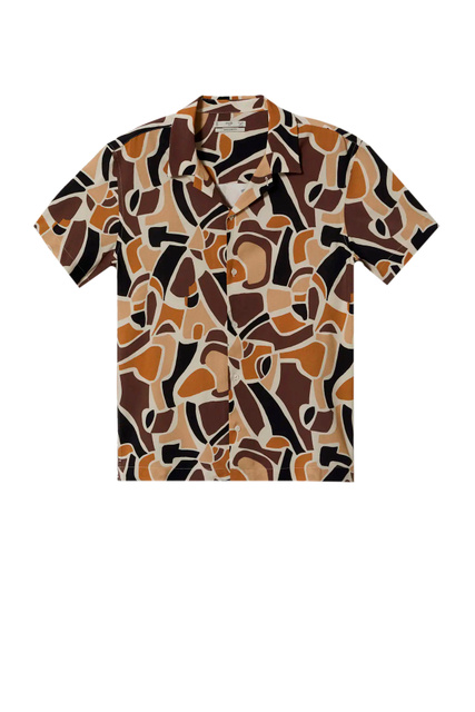 Рубашка MOLA с принтом|Основной цвет:Коричневый|Артикул:27037757 | Фото 1