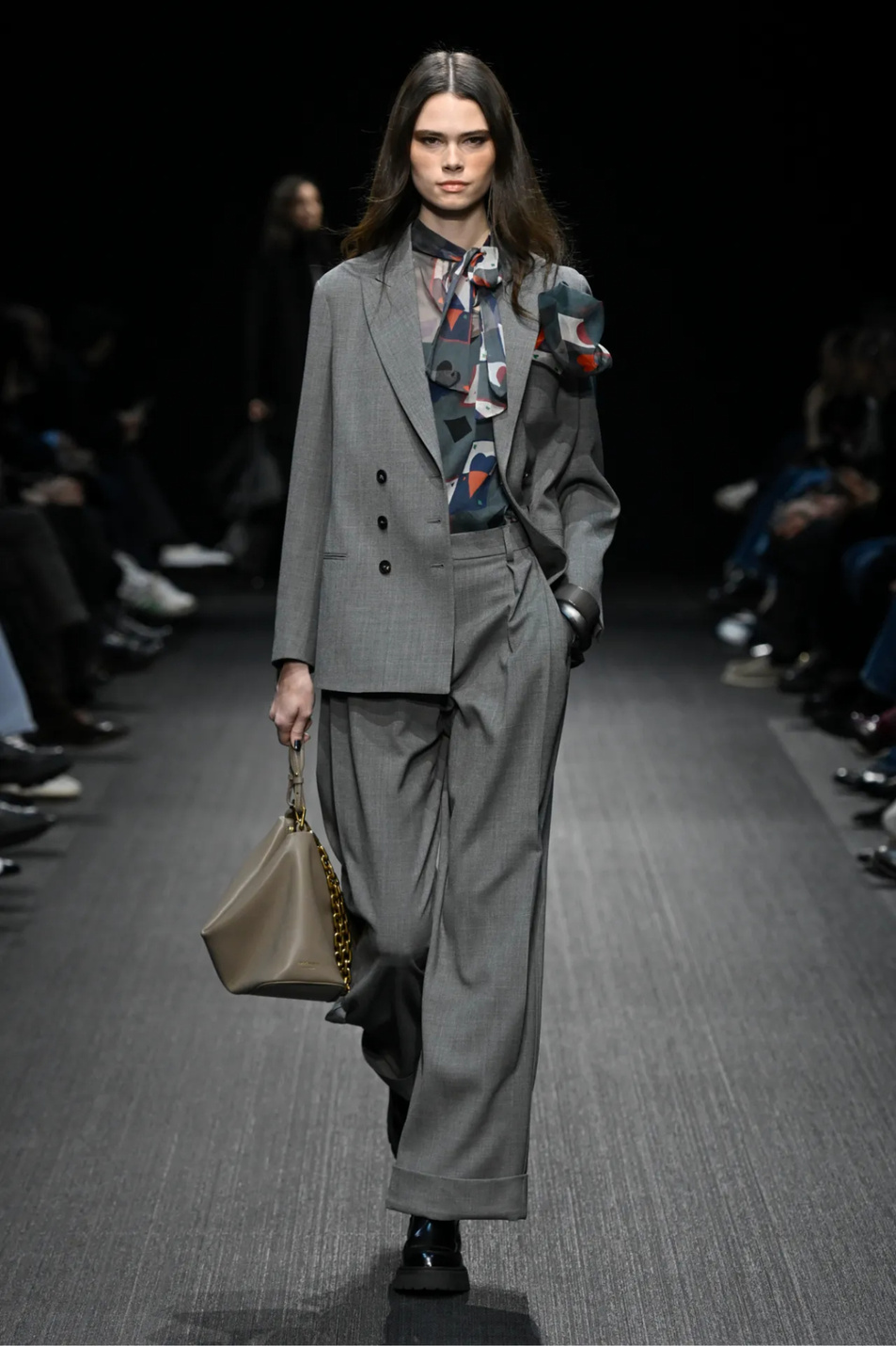 Женский Emporio Armani Пиджак двубортный из шерсти (цвет ), артикул EW003449-TE17036 | Фото 5