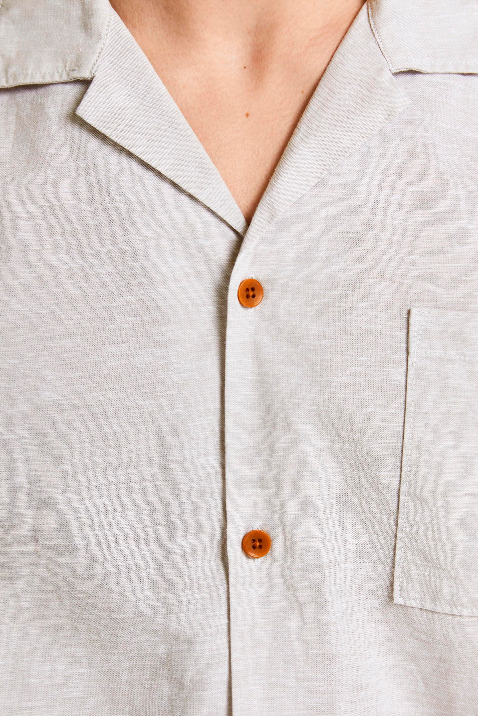 Jack & Jones Рубашка из хлопка и льна с коротким рукавом (цвет ), артикул 12196823 | Фото 5