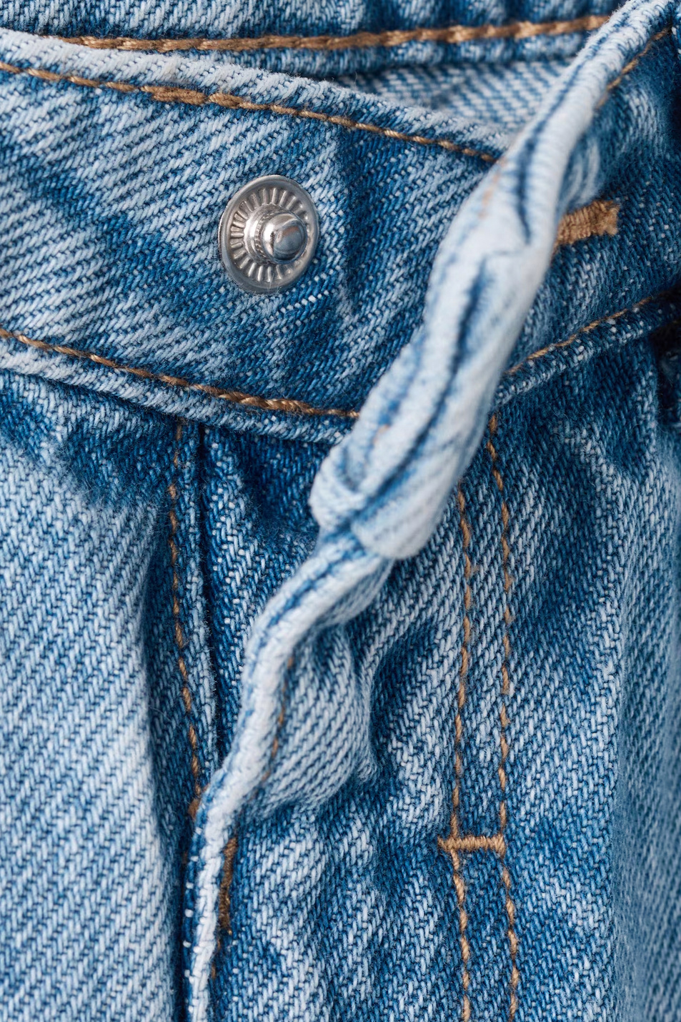 Девочкам Mango Kids Джинсы WIDE из хлопка (цвет ), артикул 27042888 | Фото 4