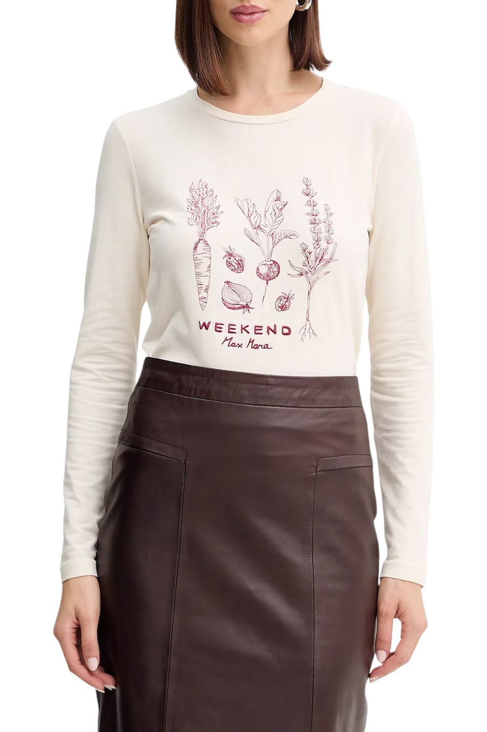 Женский Weekend Max Mara Лонгслив RENOIR с принтом (цвет ), артикул 2525946032 | Фото 4