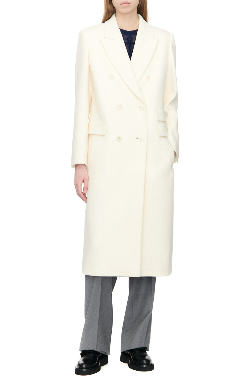 Пальто EDIPO из натуральной шерсти|Основной цвет:Белый|Артикул:2360160333 | Фото 1