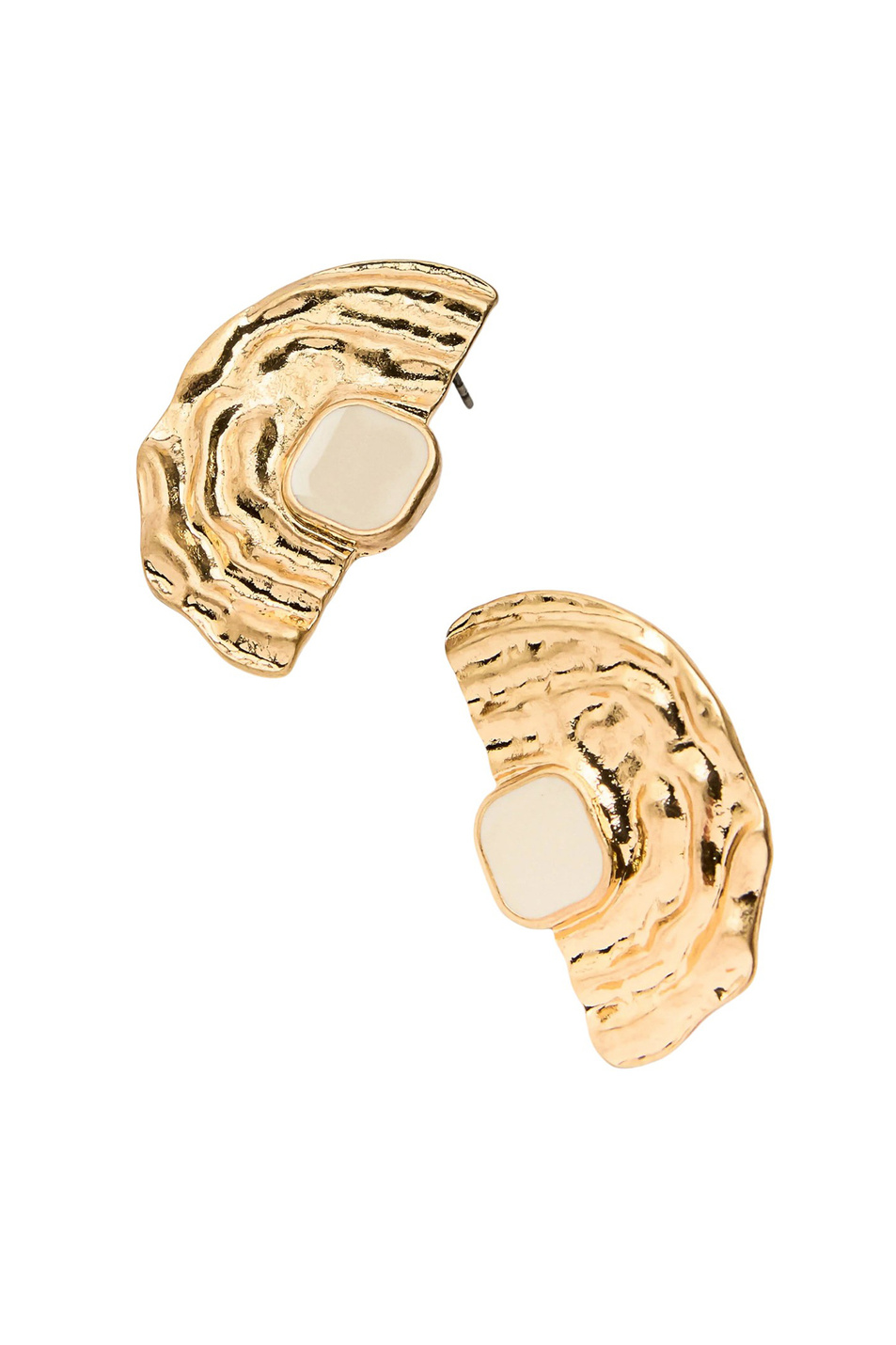 Серьги с рельефным узором|Основной цвет:Бежевый Женский Parfois Серьги с рельефным узором (цвет ), артикул 211725 | Фото 2