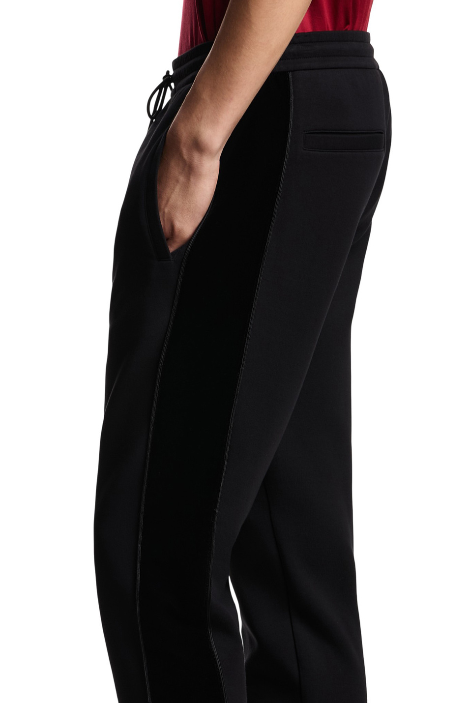 Брюки-джоггеры однотонные|Основной цвет:Черный Мужской Emporio Armani Брюки-джоггеры однотонные (цвет ), артикул EM005007-AF10013 | Фото 5