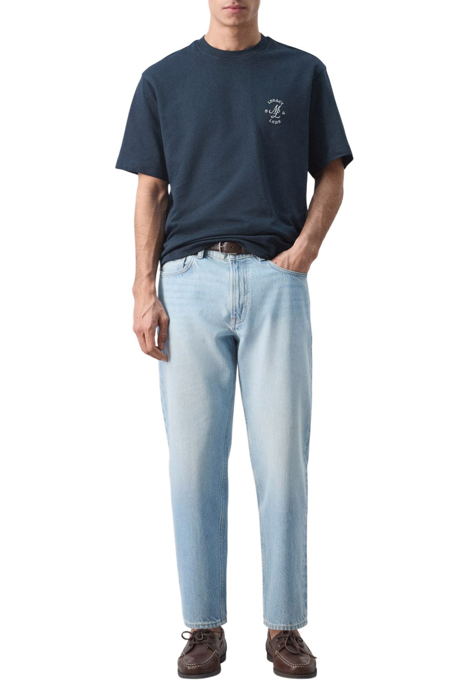 Мужской Mango Man Футболка LEGACY из хлопка (цвет ), артикул 27054438 | Фото 2