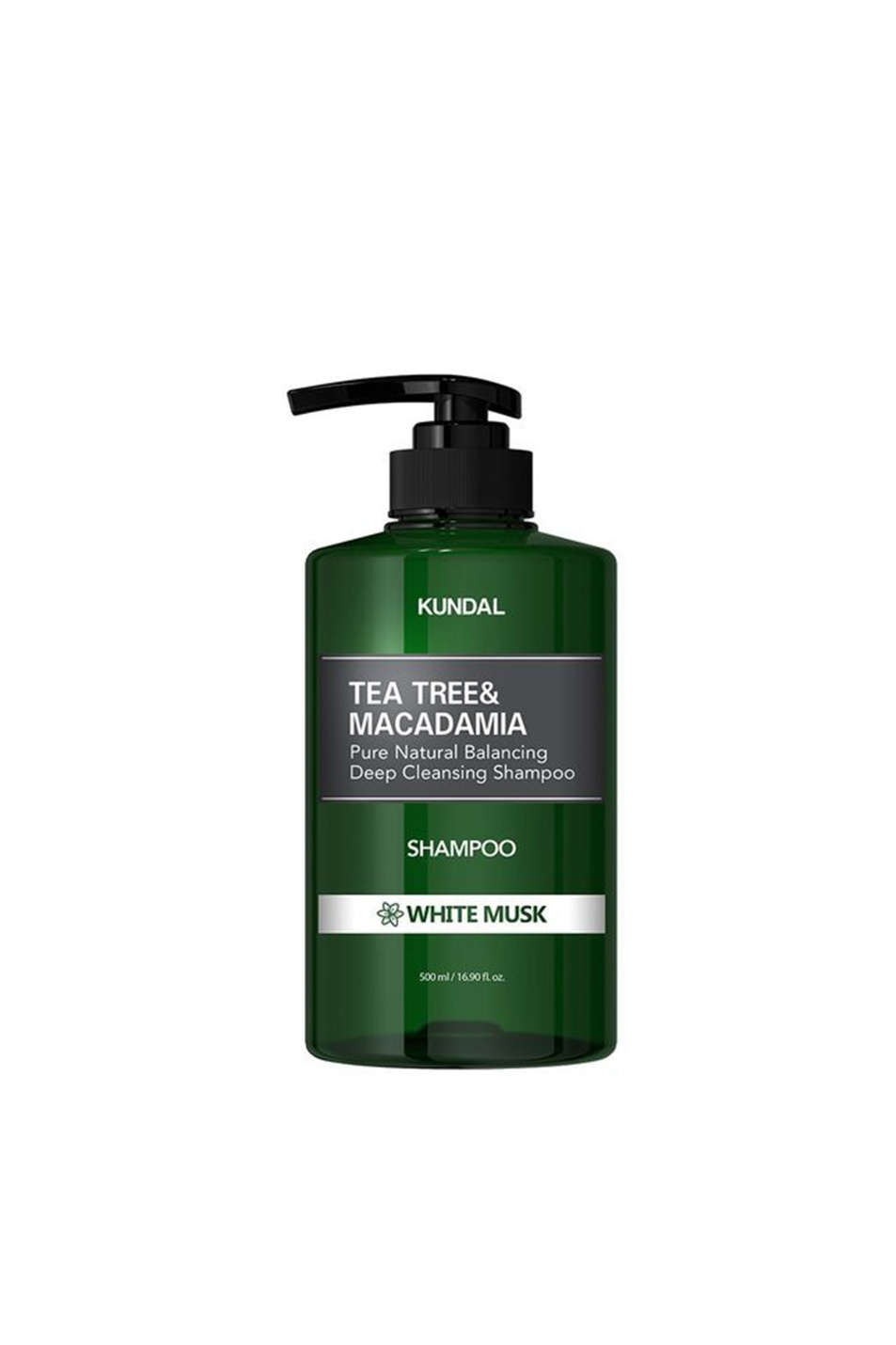 Не имеет пола KUNDAL Шампунь Tea Tree & Macadamia Shampoo White Musk, 500 мл (цвет ), артикул K8809693252800 | Фото 1