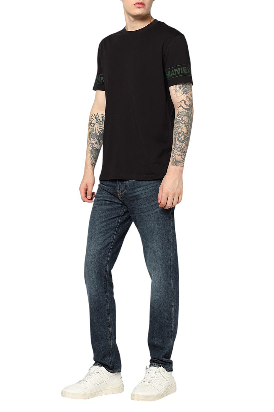 Мужской Armani Exchange Джинсы из смесового хлопка (цвет ), артикул XM000049-AF19774 | Фото 2