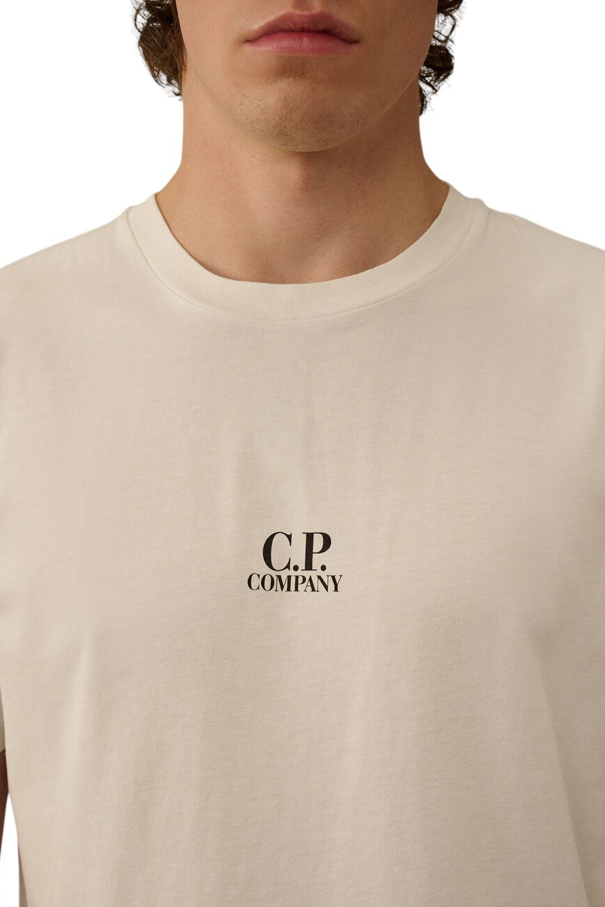 Мужской C.P. Company Футболка из хлопка (цвет ), артикул 18CMTS317A005431G | Фото 5