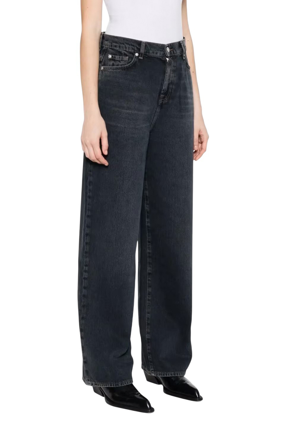 Женский 7 for all Mankind Джинсы SLOUCHY WIDE (цвет ), артикул 7U4P0E52 | Фото 4