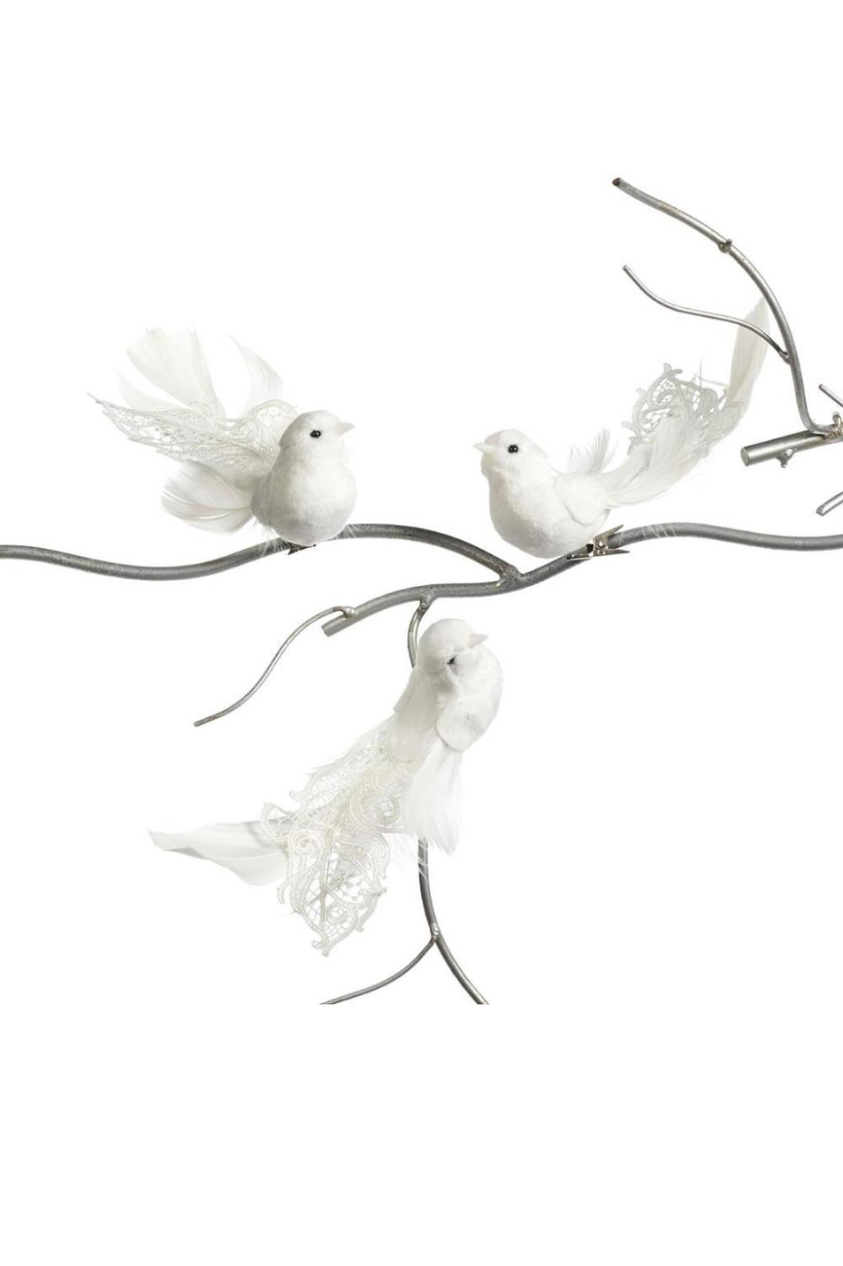 Елочная игрушка "Птица белая" на клипсе, 10 см|Основной цвет:Белый Не имеет пола Goodwill Елочная игрушка "Птица белая" на клипсе, 10 см (цвет ), артикул MC 40441 | Фото 1