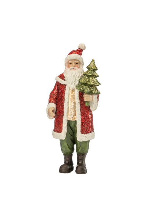 Фигурка "Санта с елкой", 21 см|Основной цвет:Разноцветный|Артикул:1022105 | Фото 1