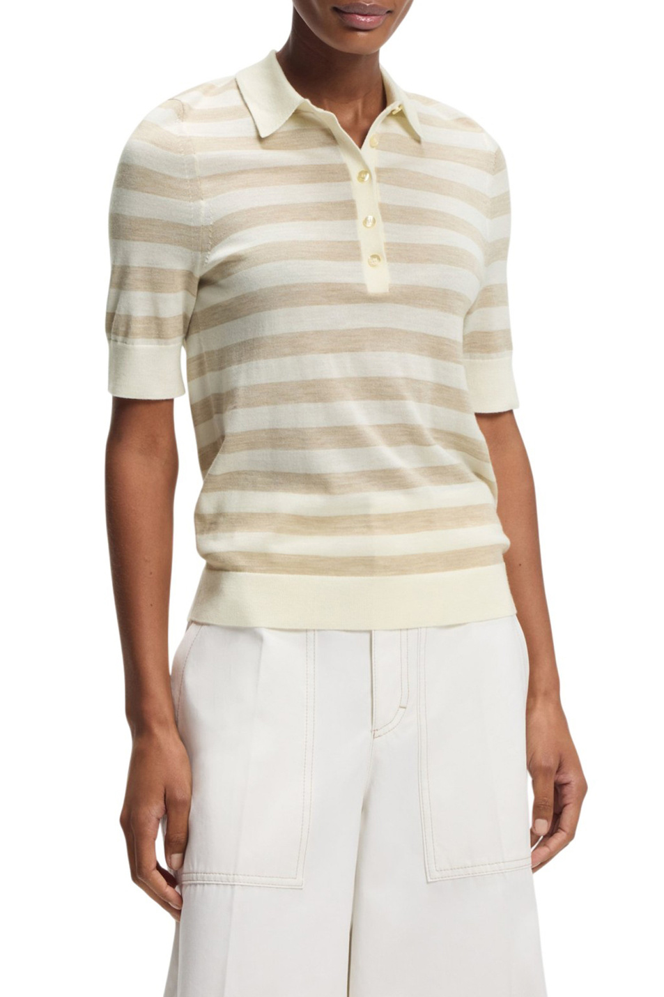 Женский BOSS Поло Fidenka из шерсти (цвет ), артикул 50545015 | Фото 3