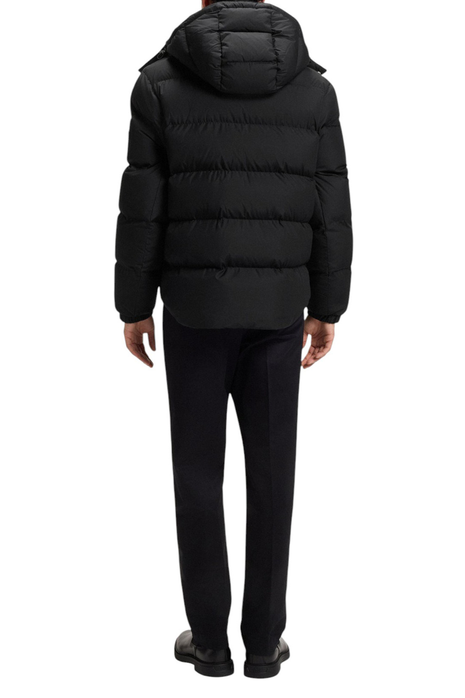 Куртка Corbinian5 стеганая с капюшоном|Основной цвет:Черный Мужской BOSS Куртка Corbinian5 стеганая с капюшоном (цвет ), артикул 50551599 | Фото 4